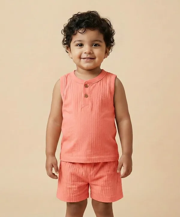 Orange_Pure_Organic_Cotton_Pajama_Set_For_Kids