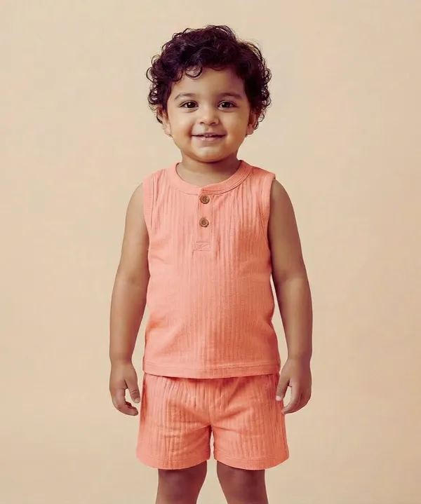 Pink_Pure_Organic_Cotton_Pajama_Set_For_Kids