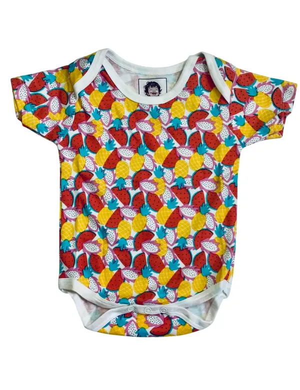 Multicolor_Pure_Organic_Cotton_Baby_Romper_(Large_Fruits)