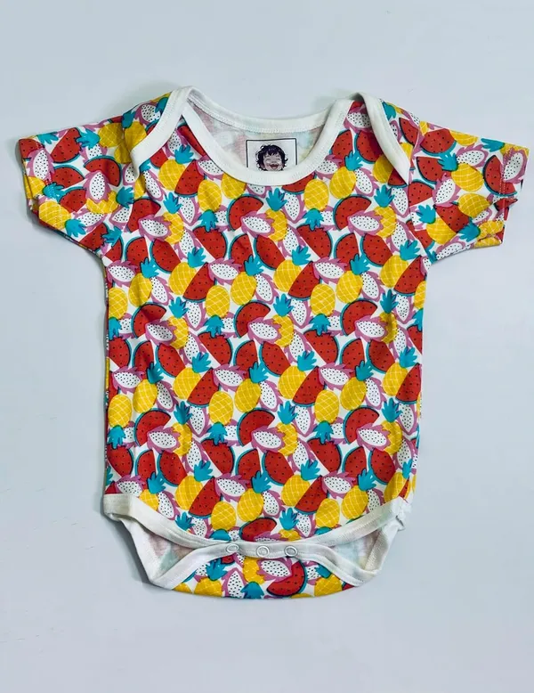 Multicolor_Pure_Organic_Cotton_Baby_Romper_(Large_Fruits)