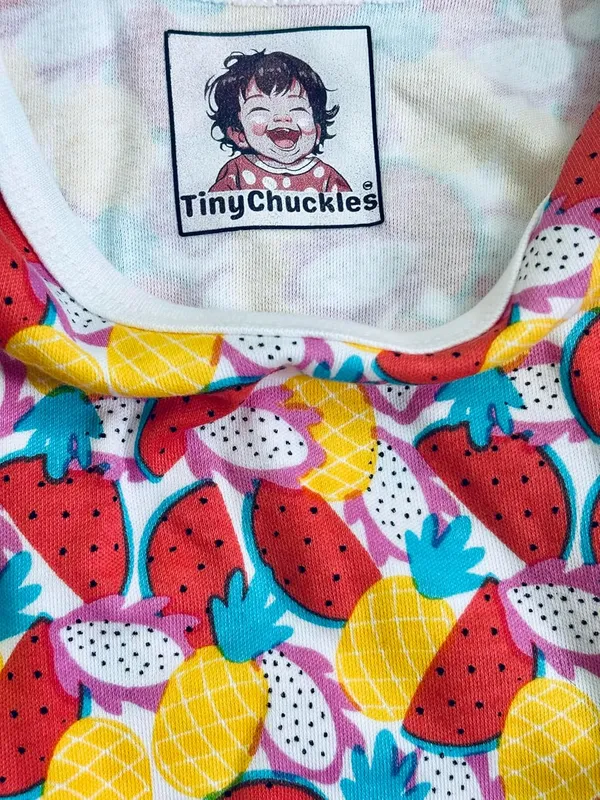 Multicolor_Pure_Organic_Cotton_Baby_Romper_(Large_Fruits)