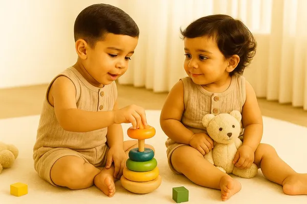 Brown_Pure_Organic_Cotton_Pajama_Set_For_Kids
