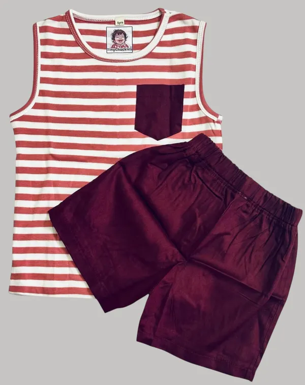 Multicolor_Pure_Organic_Cotton_T-Shirt_&_Shorts_Set_For_Kids