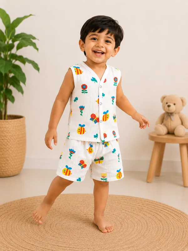 TinyChuckles_Busy_Bee_Garden_Muslin_Co-ord_Set