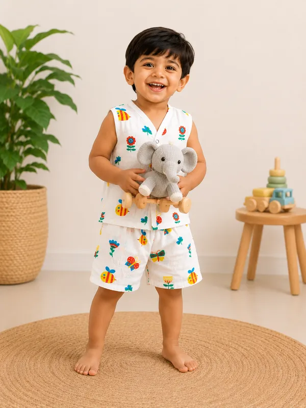 TinyChuckles_Busy_Bee_Garden_Muslin_Co-ord_Set