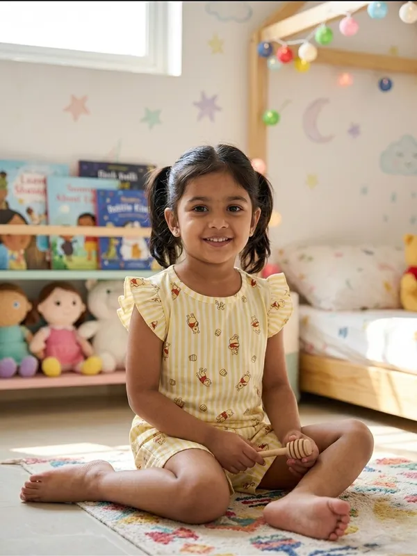 TinyChuckles_Honey_Bear_Cotton_Co-ord_Set_for_Girls