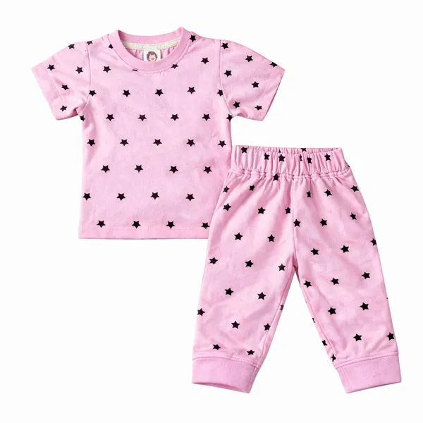 TinyChuckles_Star_Co-ord_Set_|_Soft_Cotton_Tee_&_Pajama_|_Unisex_Kids_Nightwear_&_Home_Wear