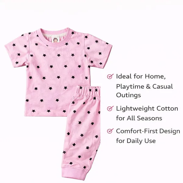 TinyChuckles_Star_Co-ord_Set_|_Soft_Cotton_Tee_&_Pajama_|_Unisex_Kids_Nightwear_&_Home_Wear