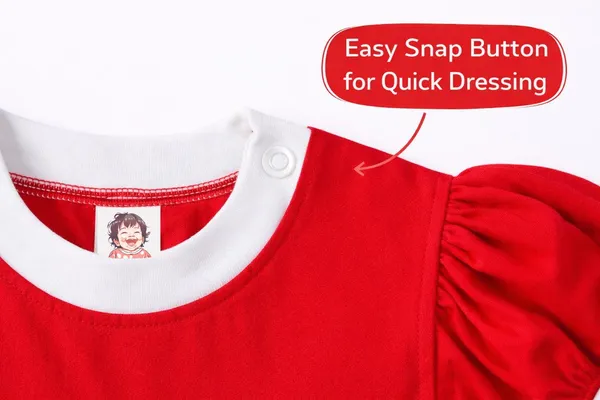TinyChuckles_|_Ruby_Bloom_Cotton_Dress_for_Girls_|_100%_Soft_Cotton_|_Ultrasoft,_Breathable_Dress