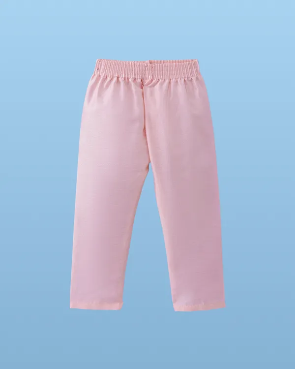 Pink_Kurta_&_Pyjama_With_Woven_Jacket_Set_For_Kids