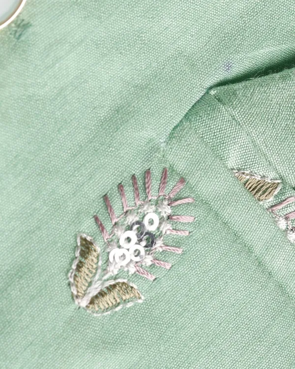 Mint_Green_Kurta_&_Pyjama_With_Embroidered_Jacket_Set_For_Kids