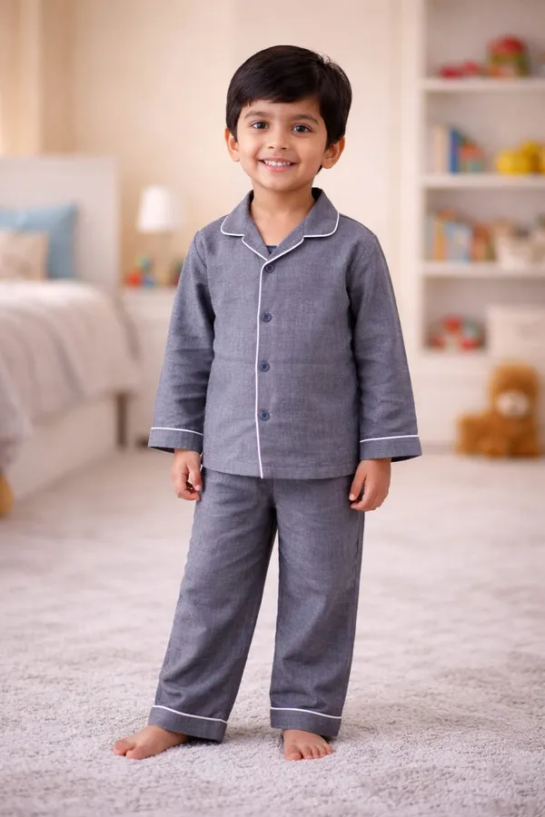 100%__Muslin_Premium_Nightsuit_-_3_to_10_years_-_Unisex_-_Half_Sleeves