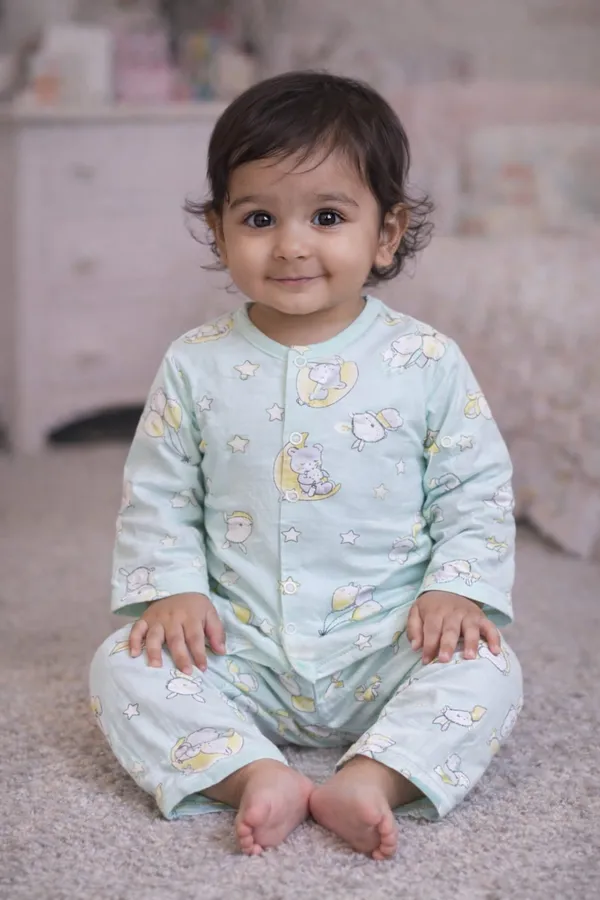 Pure_Muslin_Cotton_Nightsuit_for_Babies_&_Kids_|_Soft_&_Breathable_|Bunny_Snuggle