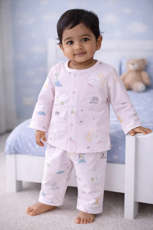 Pure_Muslin_Cotton_Nightsuit_for_Babies_&_Kids_|_Soft_&_Breathable_|Bunny_Snuggle