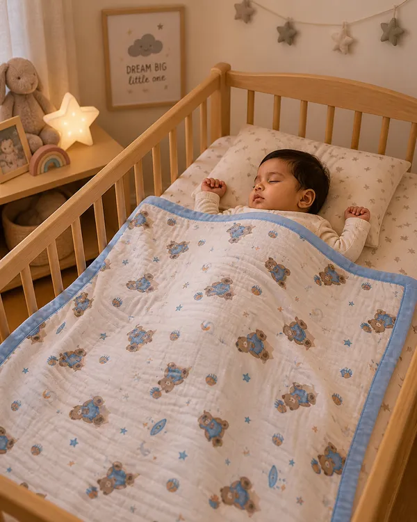 6_layer_muslin_blanket_-_Blue_Teddy