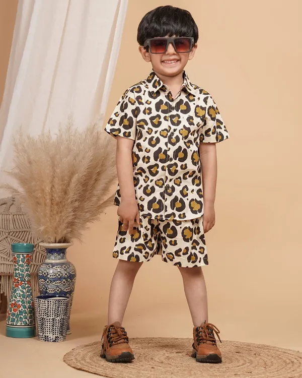 Brown__Pure_Cotton_Cheetah_Print_Co-Ord_Set_For_Boys