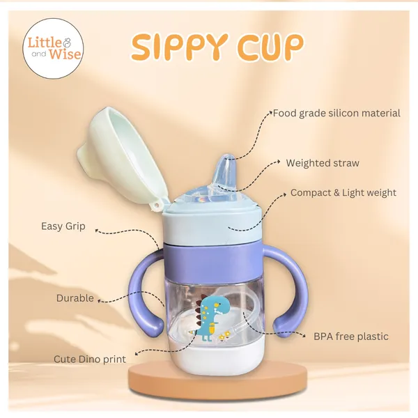 Sipper_Bottle_-BPA_Free_,_Food_Grade_Silicon_-_Weighted_Straw_&_Duck_Beak_Mouth_-Blue_Dino