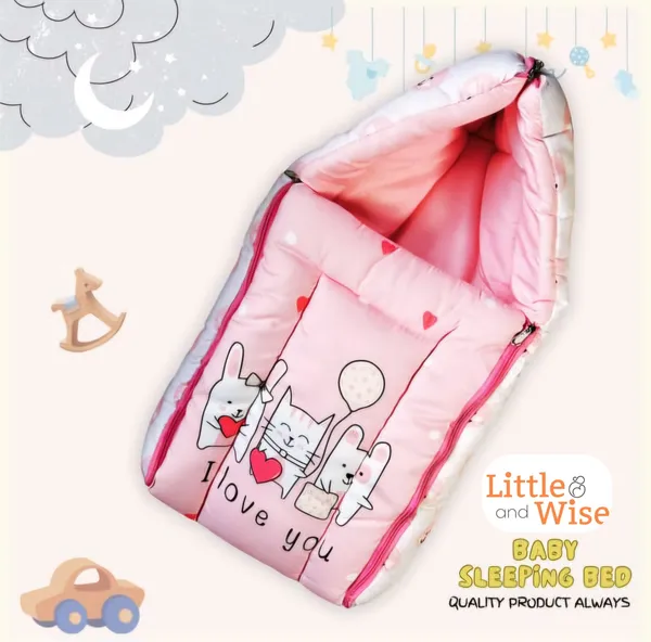 Light_Pink__Cotton_Baby_Nest_Bed_For_Babies