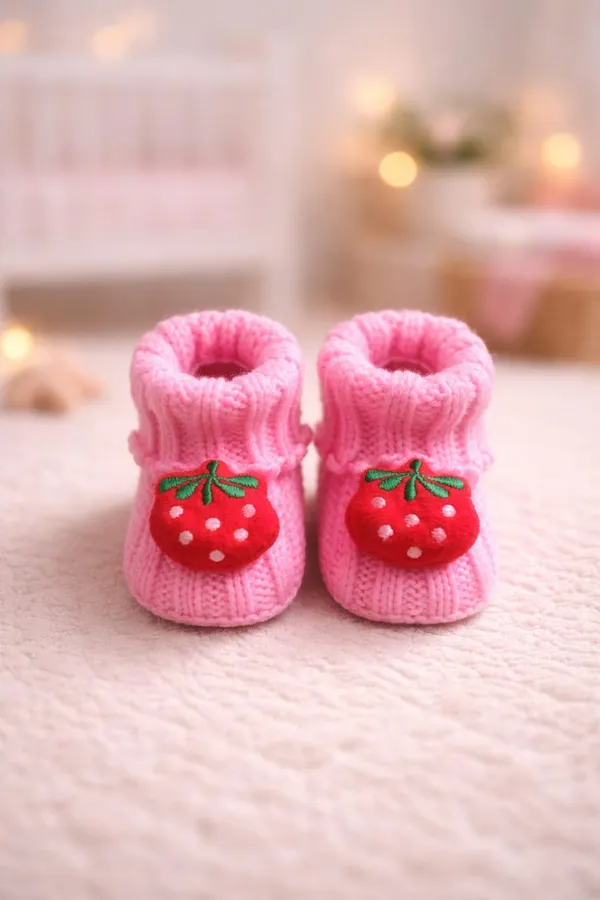 SnuggleKnit_Baby_Booties_-Blush_-New_born_to_1_year_-_Baby_Skin_Friendly