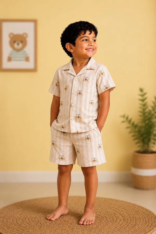 100%_Muslin_Cotton_Co-ord_Set_-_Playtime_to_Bedtime_-_Mouse_Stripe