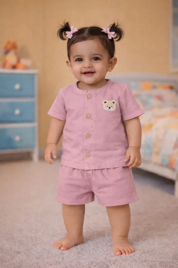 100%_Muslin_Co-ord_Set_-_Unisex-_2months_to_3_years-Pink