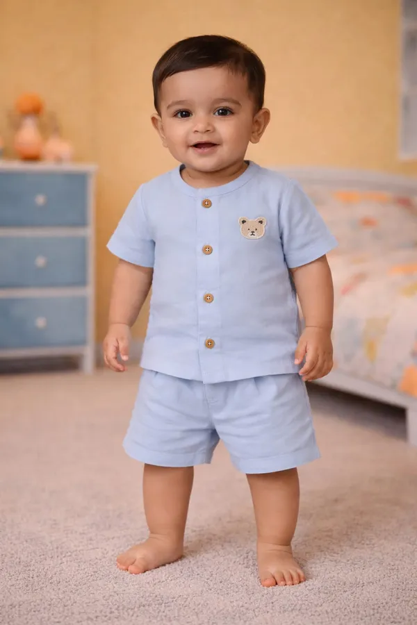 100%_Muslin_Co-ord_Set_-_Unisex-_2months_to_3_years-Sky_Blue