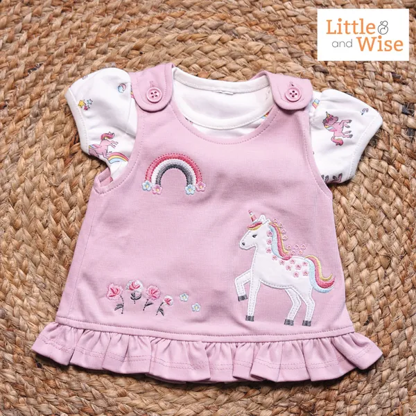 100%_Cotton_Frock_-_New_born_to_9months_-_Baby_Skin_Friendly_-_Pink_Princess