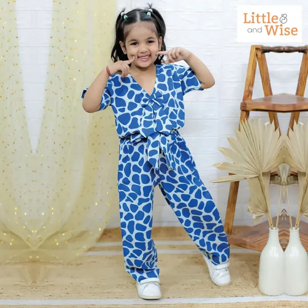 Blue__Pure_Cotton_Polka_Dots_Co-Ord_Set_For_Girls
