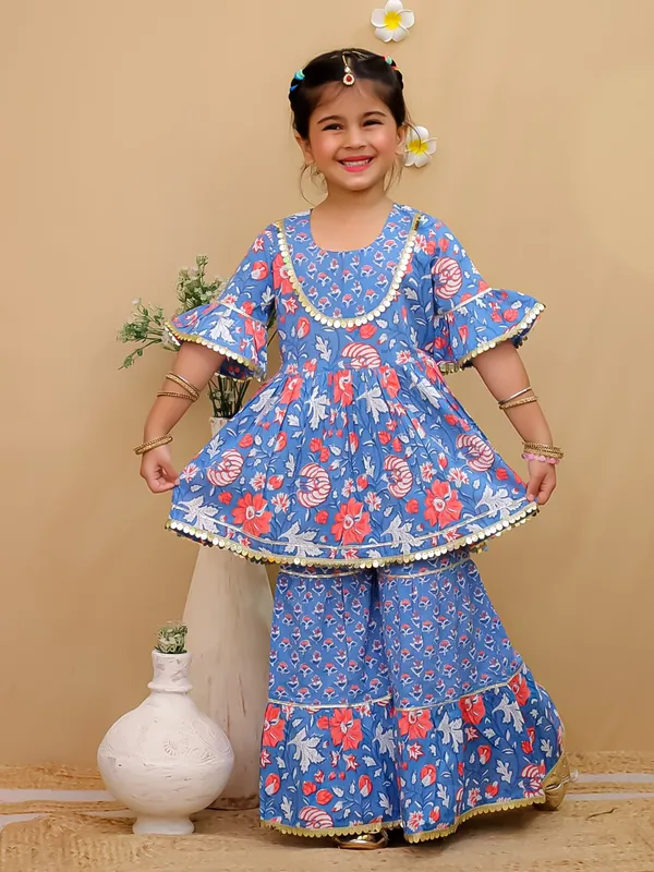 100%_Pure_Cotton_Sharara_Set-_Neelkamal