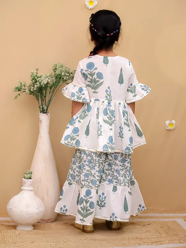 100%_Pure_Cotton_-_White_Little_Flamingo_Ethnic_Set