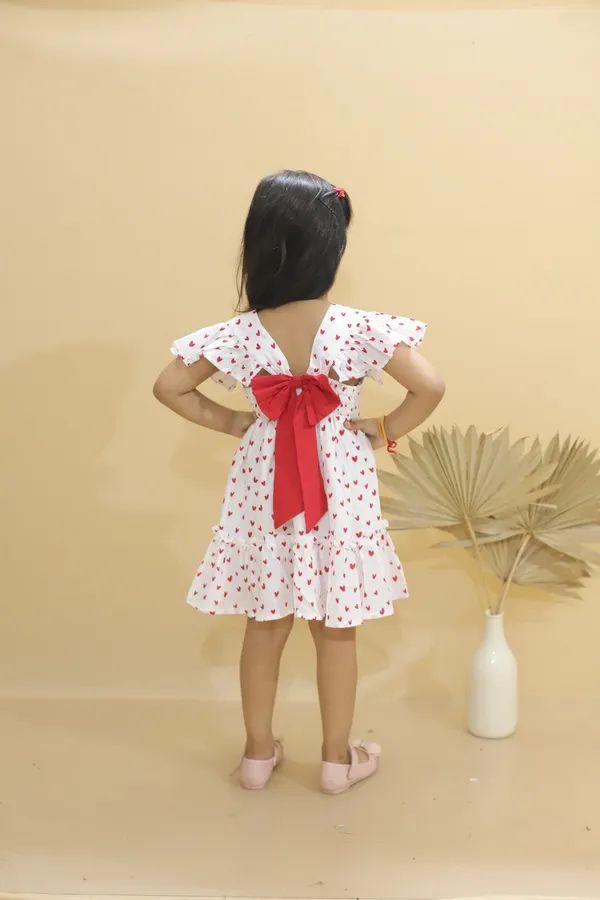 100%_Pure_Cotton_Premium_Frock_-_1yr_to_10yr_-_Red_Hearts