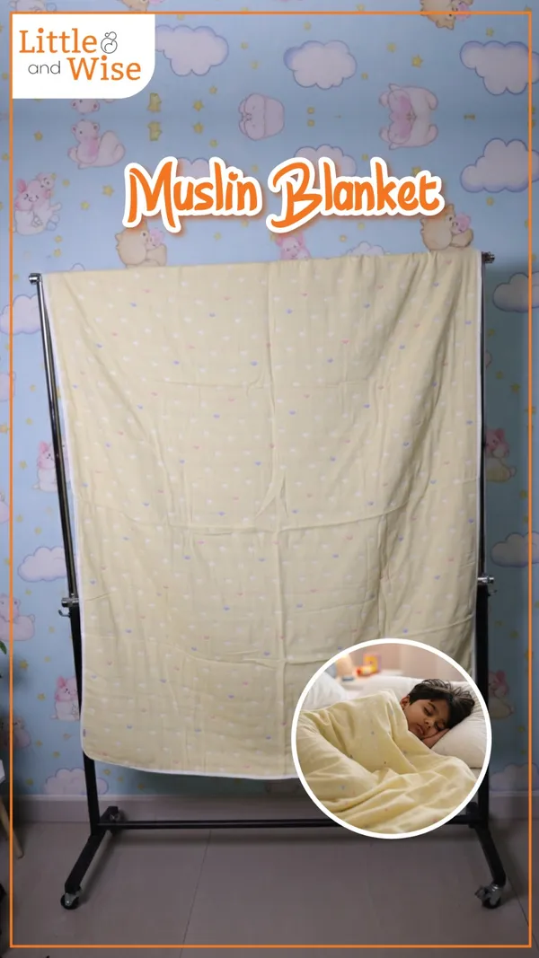 Yellow_Heart_Muslin_Blanket_For_upto_7_years_Kids