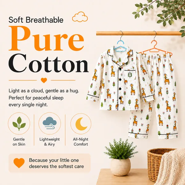 100%_Pure_Cotton_Nightsuit_|_Ultra-Soft_&_Breathable_Sleepwear_for_Babies_&_Kids_|_Little_Giraffe