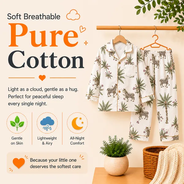 100%_Pure_Cotton_Nightsuit_|_Ultra-Soft_&_Breathable_Sleepwear_for_Babies_&_Kids_|_Palm_Safari