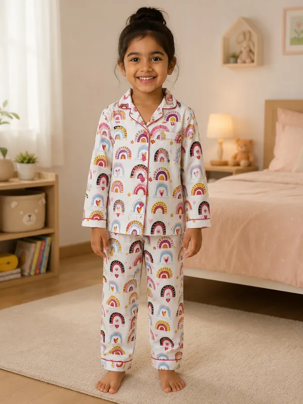 100%_Pure_Cotton_Nightsuit_|_Ultra-Soft_&_Breathable_Sleepwear_for_Babies_&_Kids_|Rainbow_Dreams