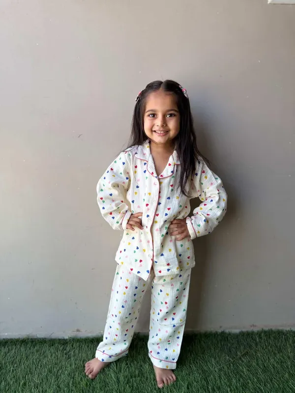 100%_Crinkle_Muslin_Nightsuit_|_Ultra-Soft_&_Breathable_Sleepwear_for_Babies_&_Kids_|_Rainbow_Hearts