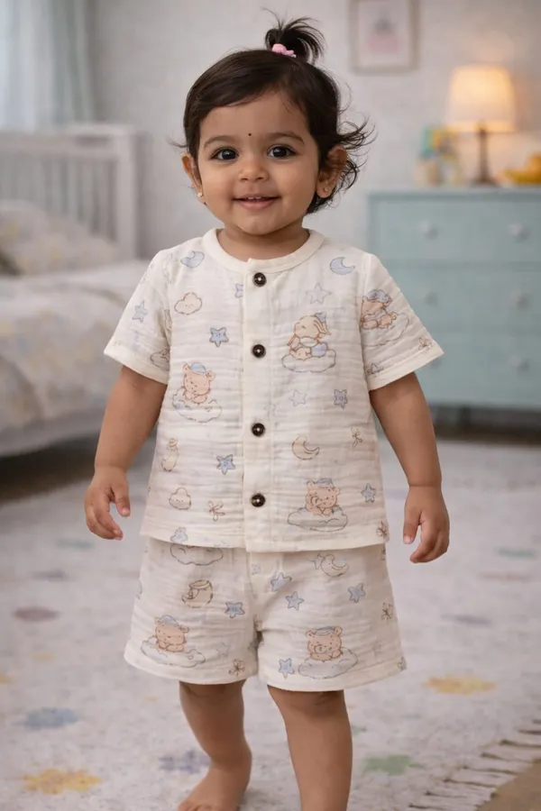 100%_Crinkle_Muslin_Coord_Set_|_Ultra-Soft_&_Breathable_|_Babies_&_Kids_|Unisex_|_Teddy_snuggle