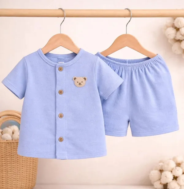 100%_Muslin_Co-ord_Set_-_Unisex-_2months_to_3_years-Sky_Blue