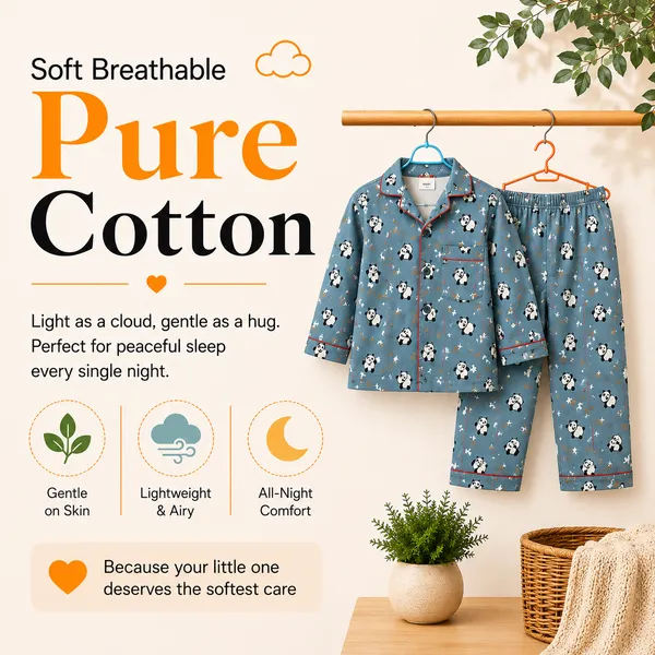 100%_Pure_Cotton_Premium_Nightsuit_-_Unisex_-_Panda_Play
