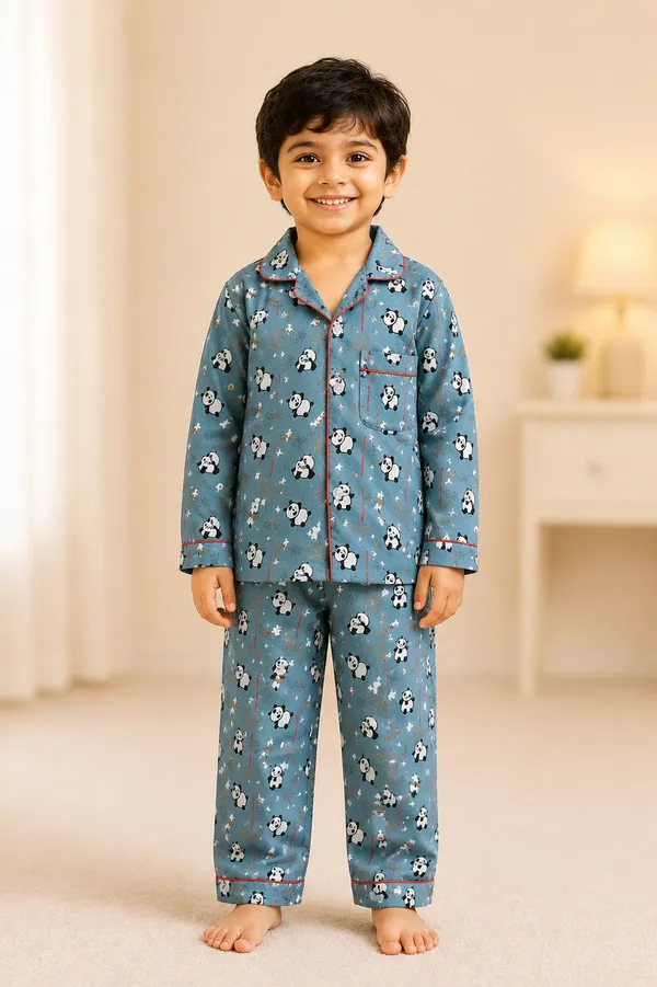 100%_Pure_Cotton_Premium_Nightsuit_-_Unisex_-_Panda_Play