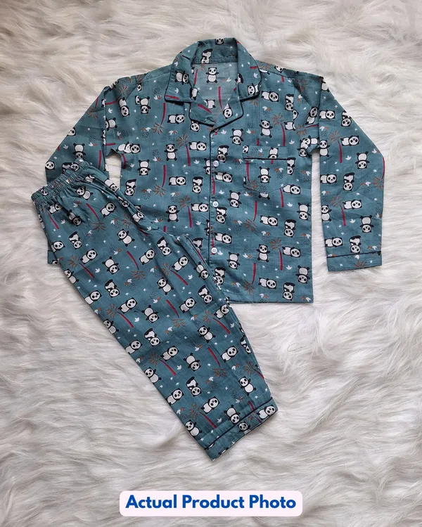 100%_Pure_Cotton_Premium_Nightsuit_-_Unisex_-_Panda_Play