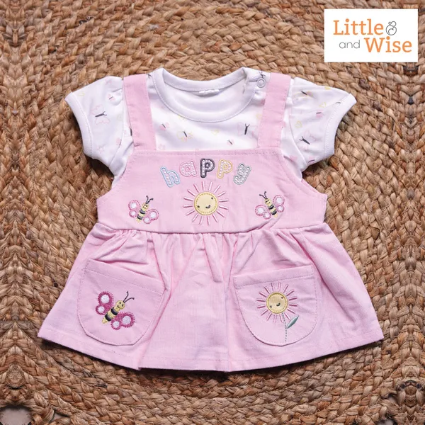 Pink_&_White_Pure_Cotton_Frock_For_Girls