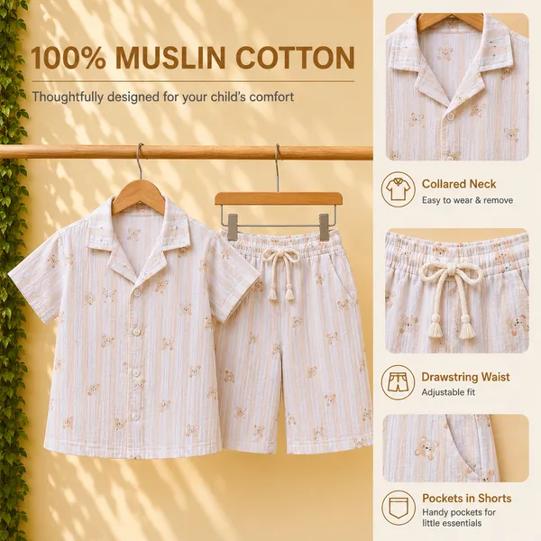 100%_Muslin_Cotton_Co-ord_Set_-_Playtime_to_Bedtime_-_Mouse_Stripe