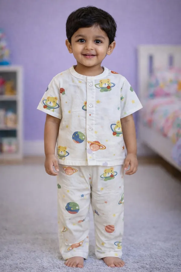 Pure_Muslin_Cotton_Nightsuit_for_Babies_&_Kids_|_Soft_&_Breathable_|_White_Space