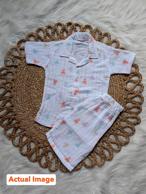 100%_Muslin_Cotton_Co-ord_Set_-_Playtime_to_Bedtime_-_Blossom_Stripe