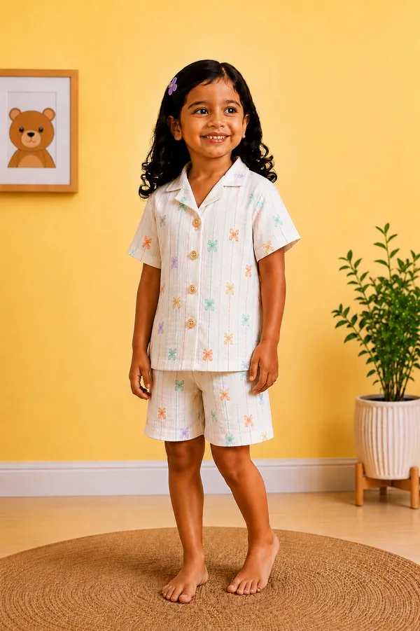 100%_Muslin_Cotton_Co-ord_Set_-_Playtime_to_Bedtime_-_Blossom_Stripe