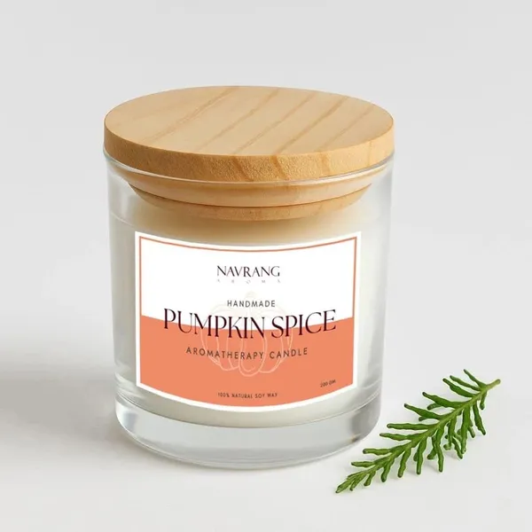 White_Plain_Glass_Jar_With_Lid_|_Handmade_Aromatherapy_Candle_|_200_Gm_|_(Pumpkin_Spice)