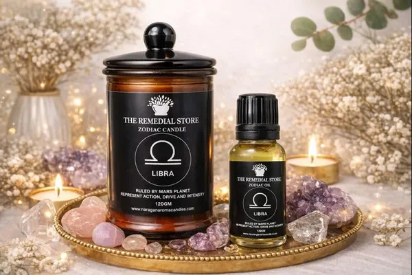 The_Remedial_Store_Libra_Zodiac_Candle_120g_with_Libra_Zodiac_Oil_12ml_Combo_Astrology_Gift_Set_for_Balance_Harmony_Positivity_for_Meditation_Ritual_Home_Fragrance