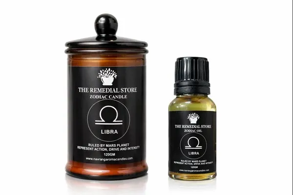 The_Remedial_Store_Libra_Zodiac_Candle_120g_with_Libra_Zodiac_Oil_12ml_Combo_Astrology_Gift_Set_for_Balance_Harmony_Positivity_for_Meditation_Ritual_Home_Fragrance