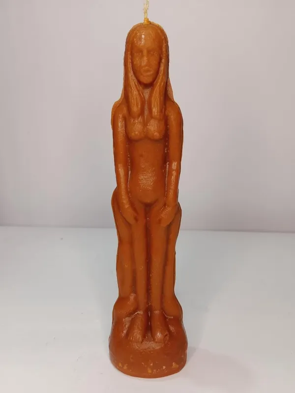 Brown_Handcrafted_Female_Figure_Candle_|_Artistic_Body_Sculpture_|